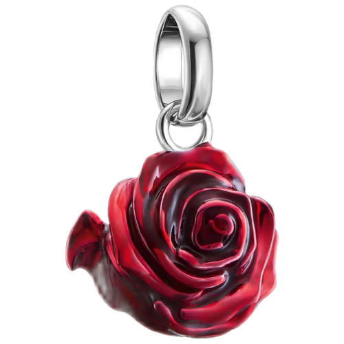 Thomas Sabo Red Rose Connected Charm | Sterling Silver