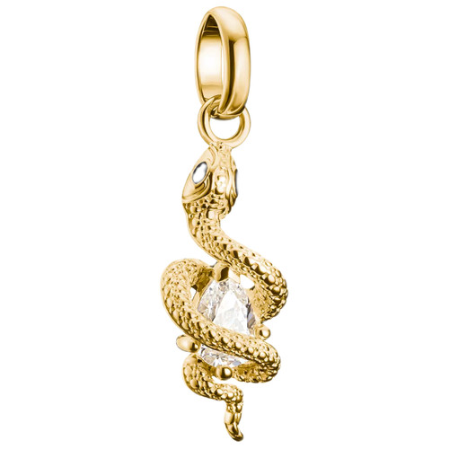 Thomas Sabo Snake Connected Charm | 18ct Yellow Gold Plated