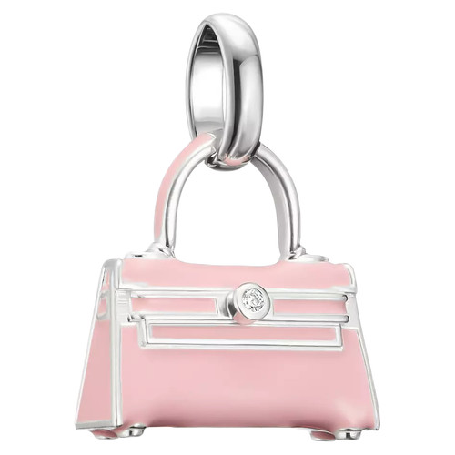 Thomas Sabo Tokyo Crush Pink Handbag Connected Charm | Sterling Silver