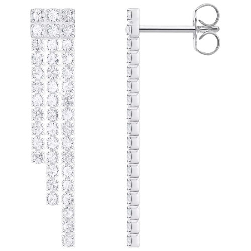 Thomas Sabo Waterfall Drops Earrings | Sterling Silver | Cubic Zirconia