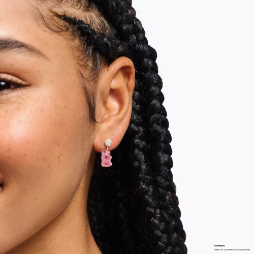 Thomas Sabo X Haribo Pink Bear Earrings | Sterling Silver | Cubic Zirconia