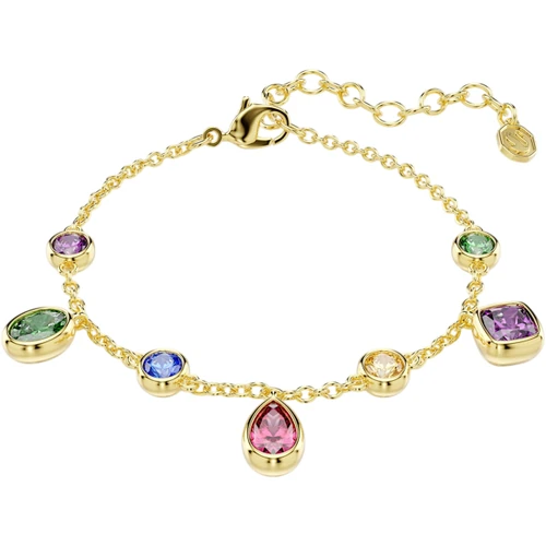 Swarovski Multicolour Imber Bracelet | Mixed Cut | Sterling Silver | 18K Gold Finish