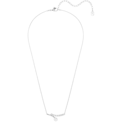 Swarovski White Matrix Necklace | Round Cut | Rhodium Plated
