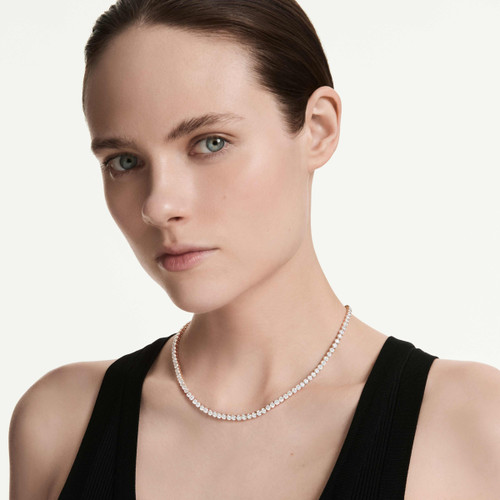 Swarovski White Matrix Necklaces | Round Cut | Medium
