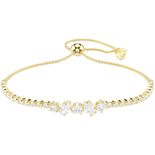 Swarovski White Mesmera Bracelet | Mixed Cut | Sterling Silver | 18K Gold Finish