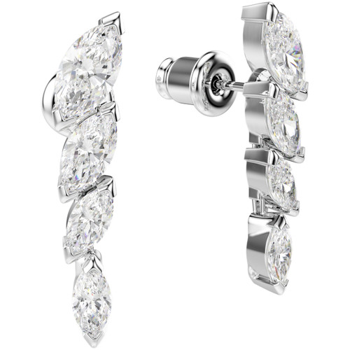 Swarovski White Mesmera Earrings | Marquise Cut | Rhodium Plated | Small
