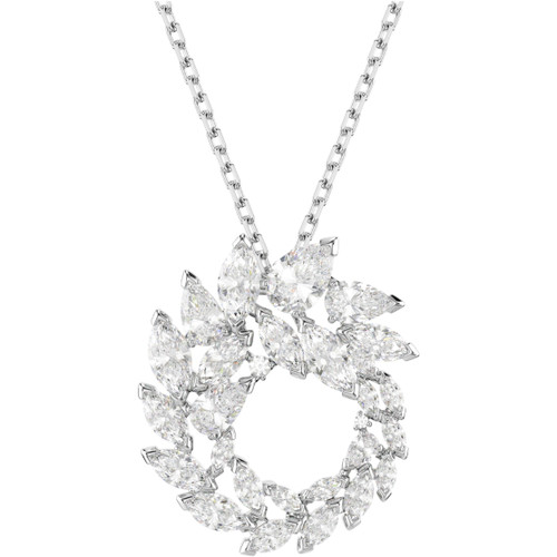 Swarovski White Mesmera Necklace | Marquise Cut | Rhodium Plated