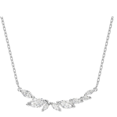 Swarovski White Mesmera Necklace | Marquise Cut | Rhodium Plated