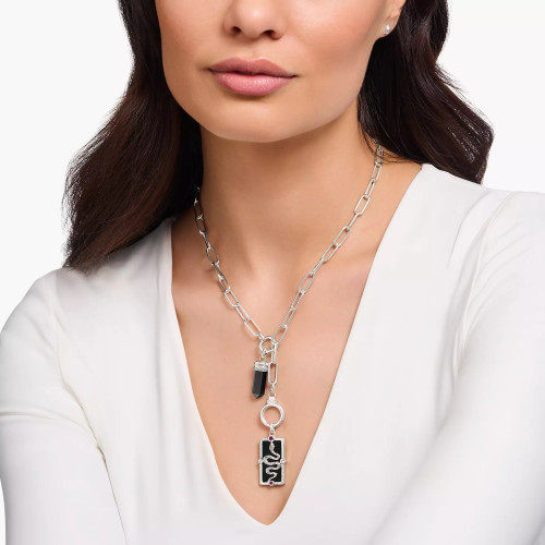 Thomas Sabo Lariat Round Clasp Necklace | Sterling Silver | 47 cm