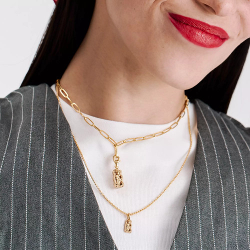 Thomas Sabo X Haribo Bear Necklace | 18ct Yellow Gold Plated | 50 cm