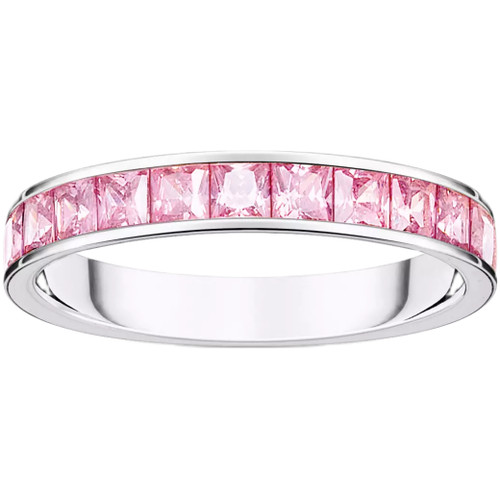 Thomas Sabo Pink Channel Band Ring | Sterling Silver | Size 58