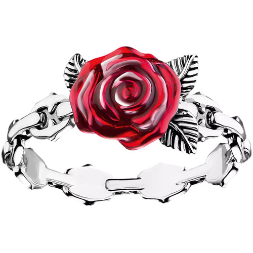 
Thomas Sabo True Romance Red Rose Ring | Sterling Silver | Size 50