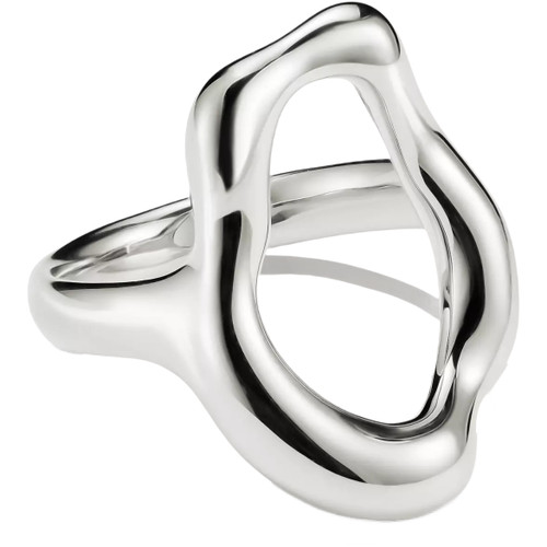 Thomas Sabo Abstract Oval Open Ring | Sterling Silver | Size 56