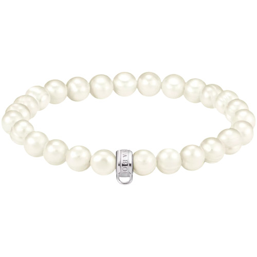 Thomas Sabo Cultured Freshwater Pearl Bracelet | Sterling Silver | Pearl | 17 cm
