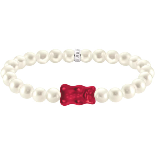 Thomas Sabo X Haribo Red Goldbear Bracelet | Sterling Silver | Pearl | 17 cm