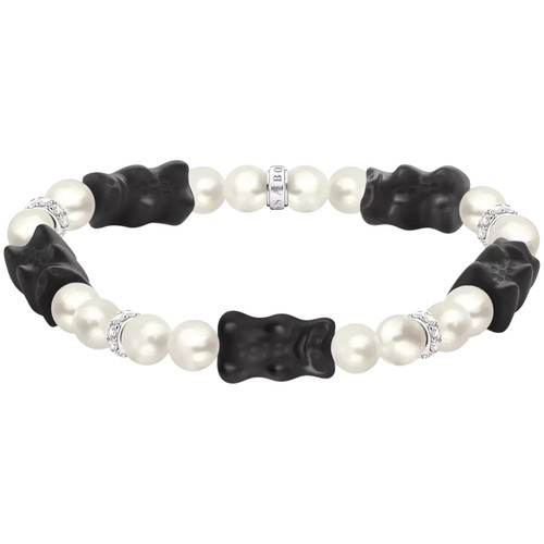 Thomas Sabo X Haribo Black Goldbear Bracelet | Sterling Silver | 19 cm | Pearl