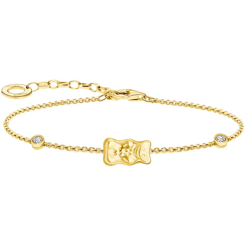 Thomas Sabo X Haribo Bear Bracelet | 18ct Yellow Gold Plated | 19 cm