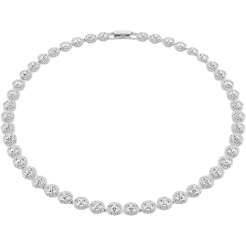 Swarovski Una Angelic Necklace | Round Cut| White | Rhodium Plated | Medium