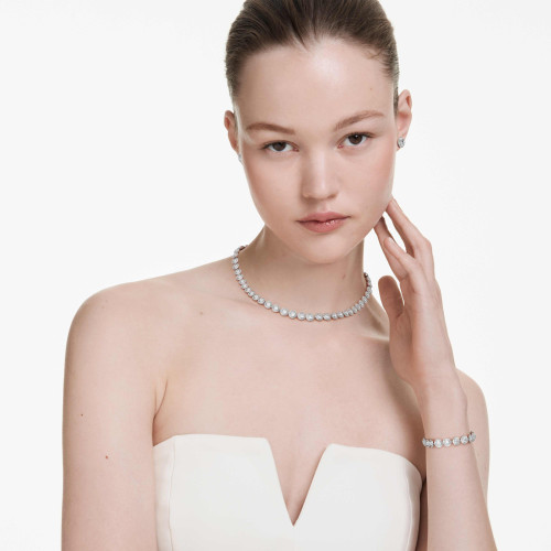Swarovski Una Angelic Set of 3 | Round Cut | White | Rhodium Plated