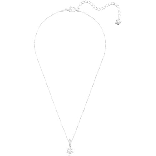 Swarovski Stilla Pendant | Round Cut | White | Rhodium Plated