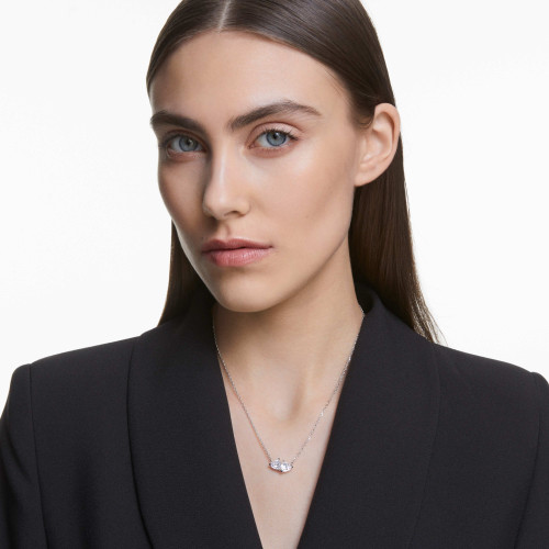 Swarovski Mesmera Necklace | Heart | White | Rhodium Plated