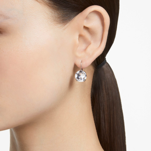 Swarovski Millenia Drop Earrings | Round Cut | White | Rhodium Plated