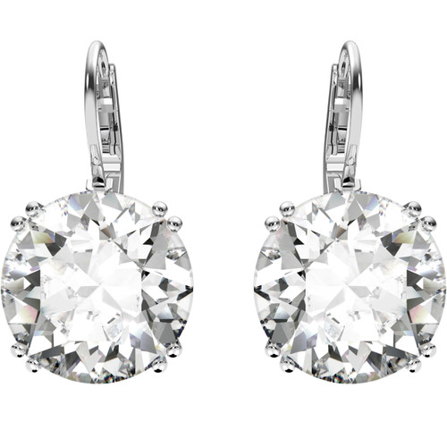 Swarovski Millenia Drop Earrings | Round Cut | White | Rhodium Plated