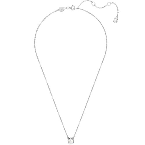 Swarovski Stilla Pendant | Round Cut | White | Cubic Zirconia | Rhodium Plated