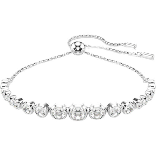 Swarovski Imber Bracelet | Mixed Round Cuts | White | Rhodium Plated | 24 cm