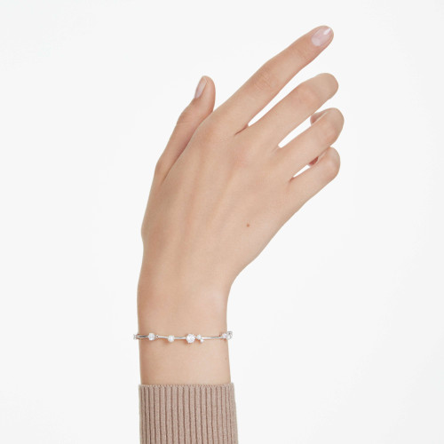 Swarovski Constella Bracelet | Crystal Pearl | Round Cuts | White | Rhodium Plated | 17 - 20 cm