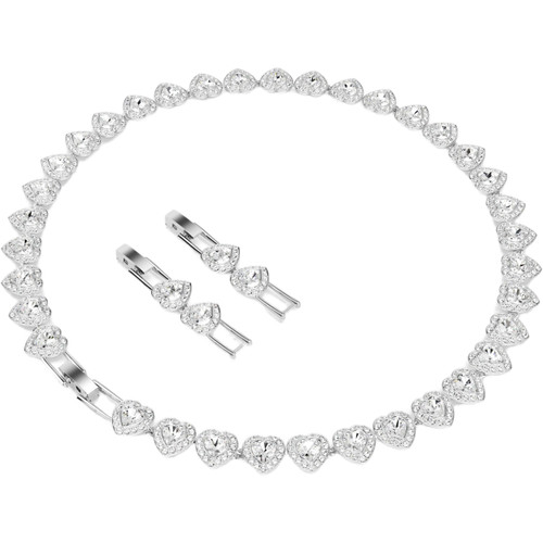 Swarovski Ariana Grande X Swarovski Necklace | Mixed Cuts | Heart | White | Rhodium Plated
