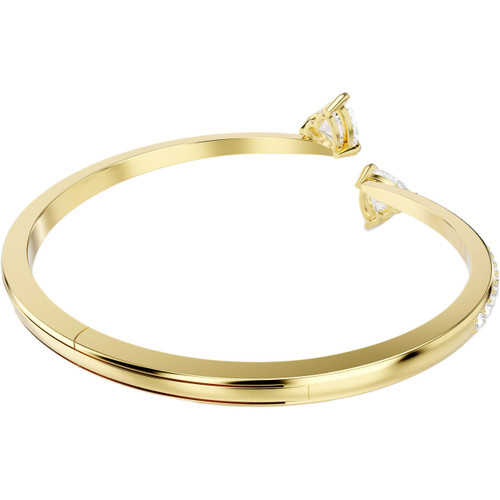 Swarovski Mesmera Bangle | Heart | White | 18k Gold Finish