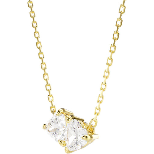 Swarovski Mesmera Necklace | Heart | White | 18k Gold Finish