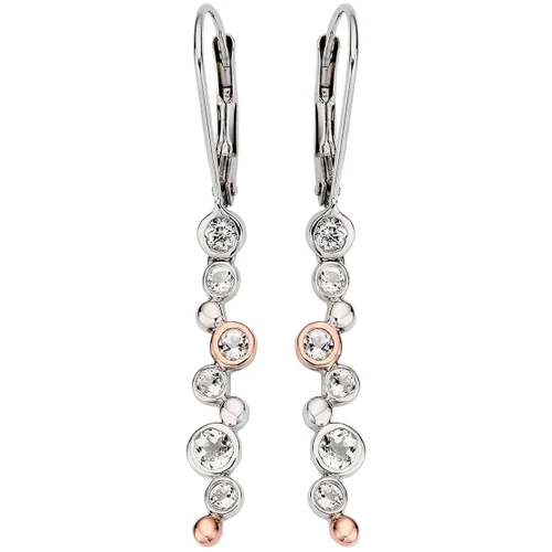 Clogau Topaz Drop Earrings | Celebration Collection | Sterling Silver