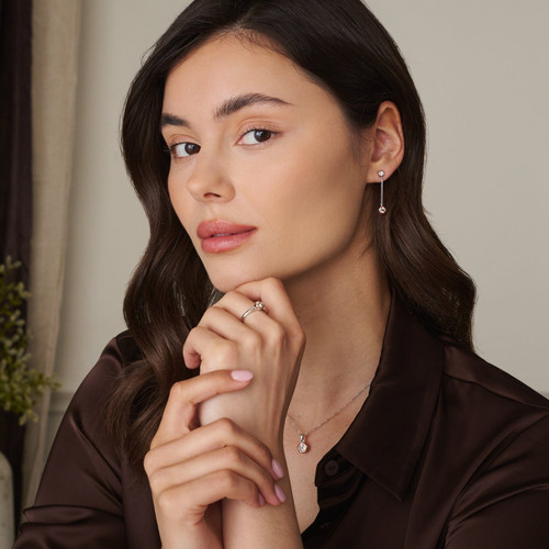Clogau Topaz Single Stone Pendant | Celebration Collection | Sterling Silver