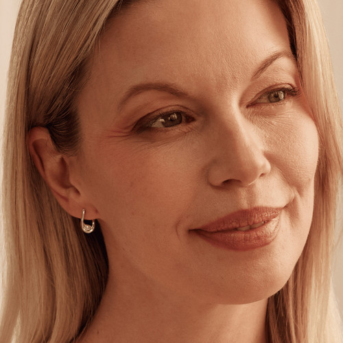 Clogau Topaz Twist Hoop Earrings | Past Present Future Collection | Sterling Silver