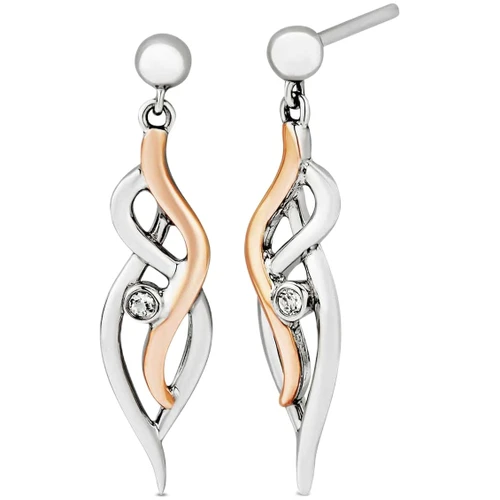 Clogau Waterfall Drop Topaz Earrings | Nature's Wonder Collection | Sterling Silver