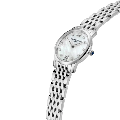 Frederique Constant Classics Watch | Slimline Ladies MoonPhase | 10 Diamonds | Swiss Quartz | 30mm | Mother Of Pearl
