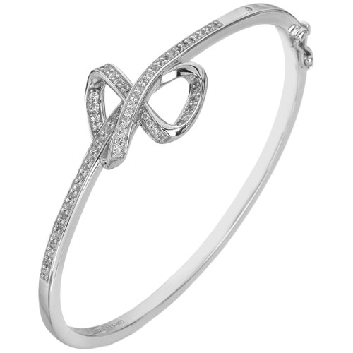 Hot Diamonds Aurora Silver Bangle