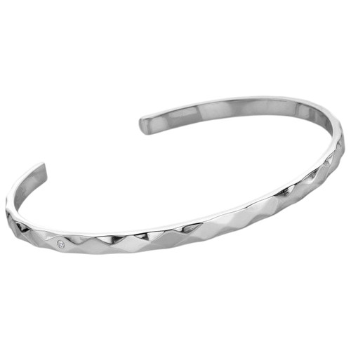 Hot Diamonds Harlequin Silver Bangle