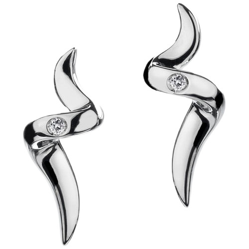 Hot Diamonds Sensual Twist Silver Earrings