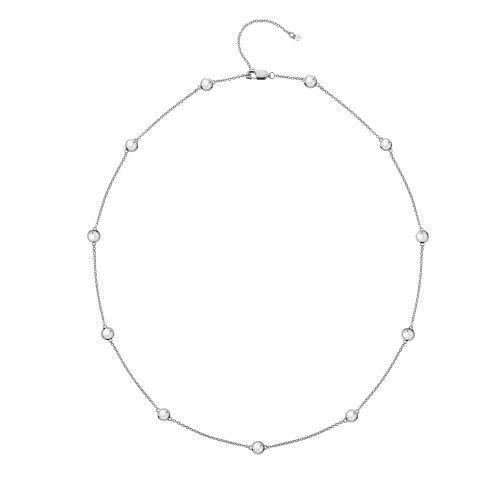 Hot Diamonds Tender White Topaz Intermittent Necklace 45 cm | Silver