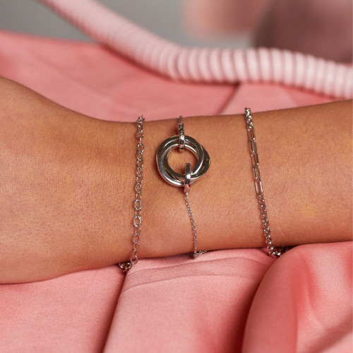 Hot Diamonds Trio Silver Bracelet