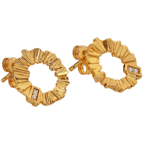 Hot Diamonds X Golden Edit Believe Stud Earrings | Silver