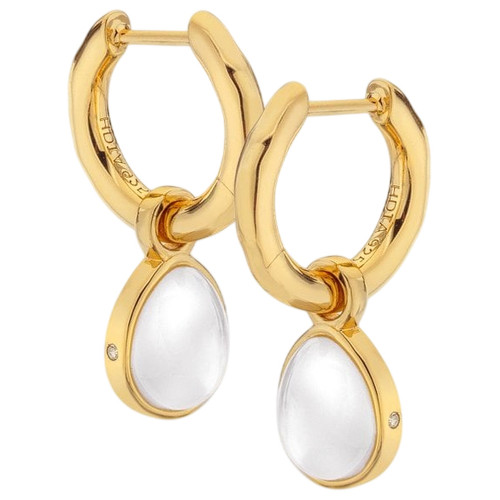 Hot Diamonds X Golden Edit Calm Mother Of Pearl Earrings | Silver