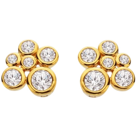 Hot Diamonds X Golden Edit Tender Cluster Earrings | Silver