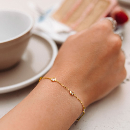 Hot Diamonds X Golden Edit Tender Intermitent Bracelet | Silver