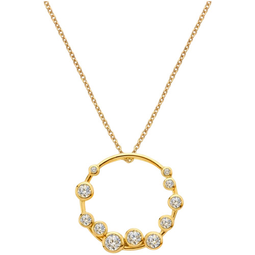 Hot Diamonds X Golden Edit Tender Wreath Pendant | Yellow Gold Plate