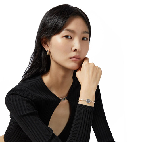 Gucci Trademark Hexagonal Slim Bracelet | Sterling Silver | 18 cm