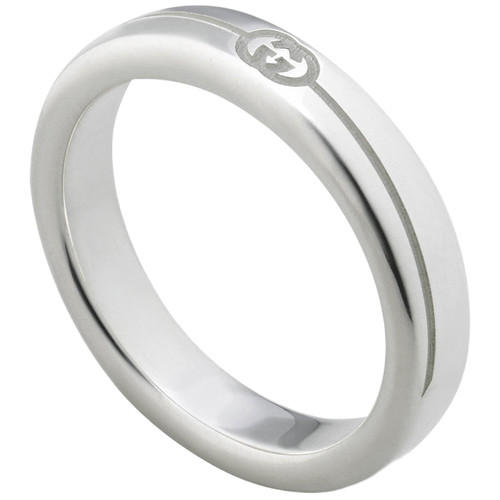 Gucci Tag Ring | Sterling Silver | 4mm | Size 15